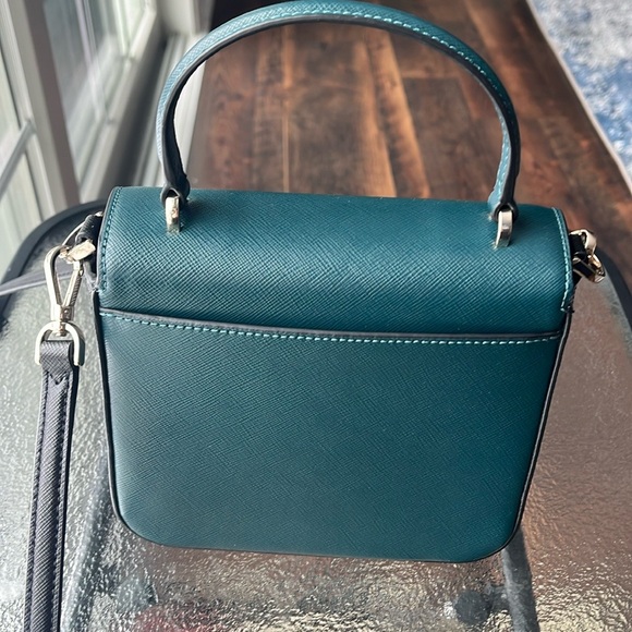 Kate Spade Staci Square Crossbody K7343 Saffiano Leather in Peacock - Picture 5 of 5